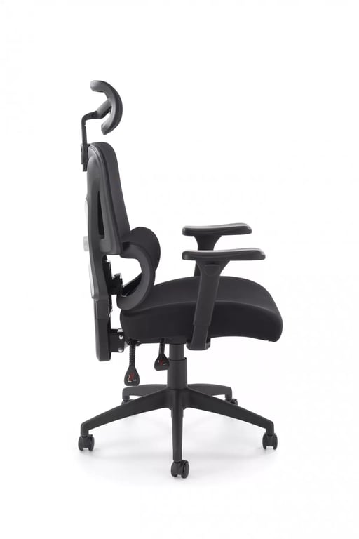 Ergonomické kancelárske kreslo Lorendi otočné - čierna ekokoža Kreslo ergonomiczny Lorendi otočna - Čierny 