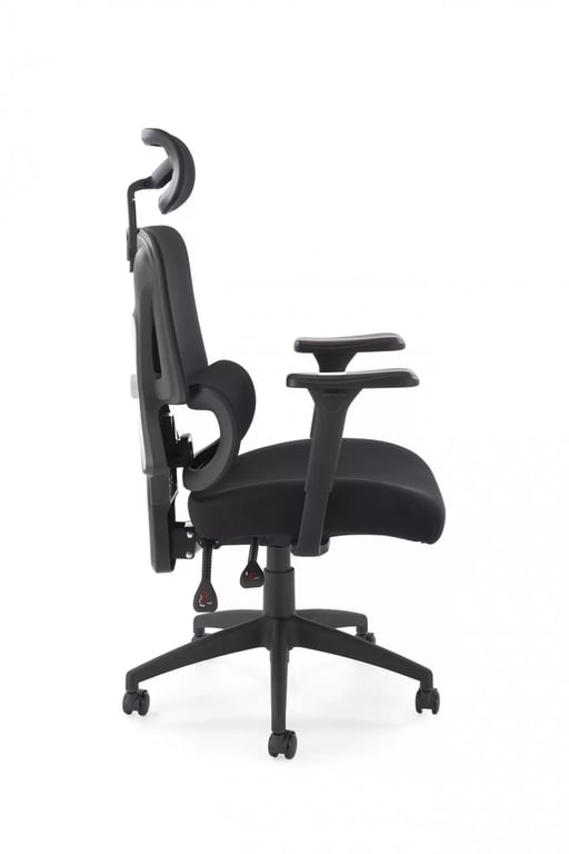 Ergonomické kancelárske kreslo Lorendi otočné - čierna ekokoža Kreslo ergonomiczny Lorendi otočna - Čierny 