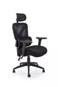 Ergonomické kancelárske kreslo Lorendi otočné - čierna ekokoža Kreslo ergonomiczny Lorendi otočna - Čierny 
