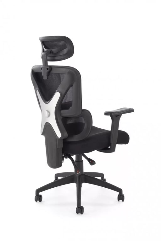 Ergonomické kancelárske kreslo Lorendi otočné - čierna ekokoža Kreslo ergonomiczny Lorendi otočna - Čierny 