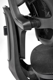 Ergonomické kancelárske kreslo Lorendi otočné - čierna ekokoža Kreslo ergonomiczny Lorendi otočna - Čierny 