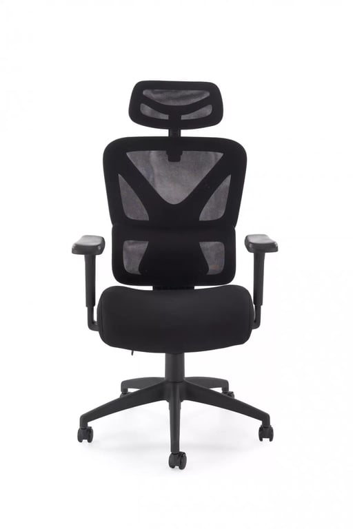 Ergonomické kancelárske kreslo Lorendi otočné - čierna ekokoža Kreslo ergonomiczny Lorendi otočna - Čierny 