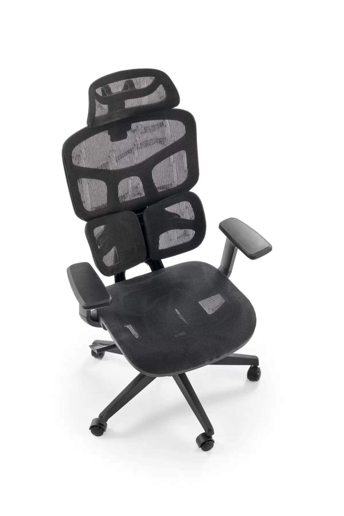 Otočná ergonomická kancelářská židle Lorendi - černá Křeslo ergonomiczny Lorendi obrotowy - černá 