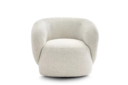 Otočná stolička Finezal - béžová ľahko čistiteľná tkanina Corbett 08 Kreslo Finezal otočna - Béžová látka ľahkočistiaca Corbett 08