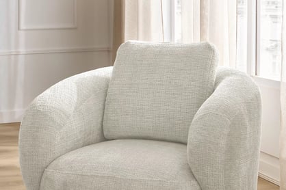 Otočné kreslo Finezal - béžový šenil Cremona 02 Kreslo Finezal otočna - Cremona 02