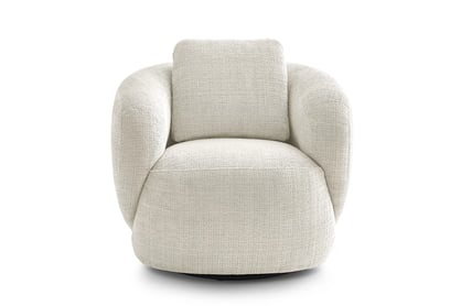 Otočné kreslo Finezal - béžový šenil Cremona 02 Kreslo Finezal otočna - Cremona 02