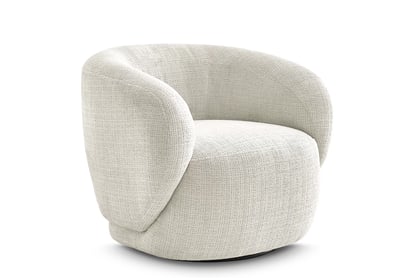 Otočné kreslo Finezal - béžový šenil Cremona 02 Kreslo Finezal otočna - Cremona 02