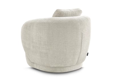 Otočné kreslo Finezal - béžový šenil Cremona 02 Kreslo Finezal otočna - Cremona 02