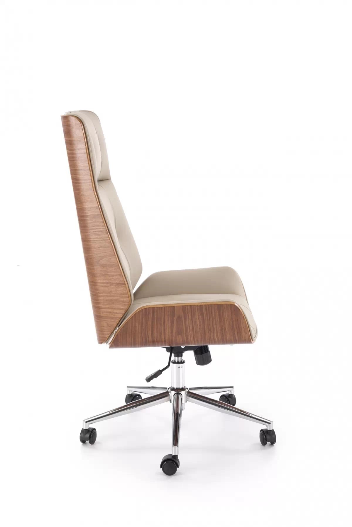 Kancelárska stolička Benaro - orech / béžová Kreslo kancelárske Benaro otočna - Orech / béžový