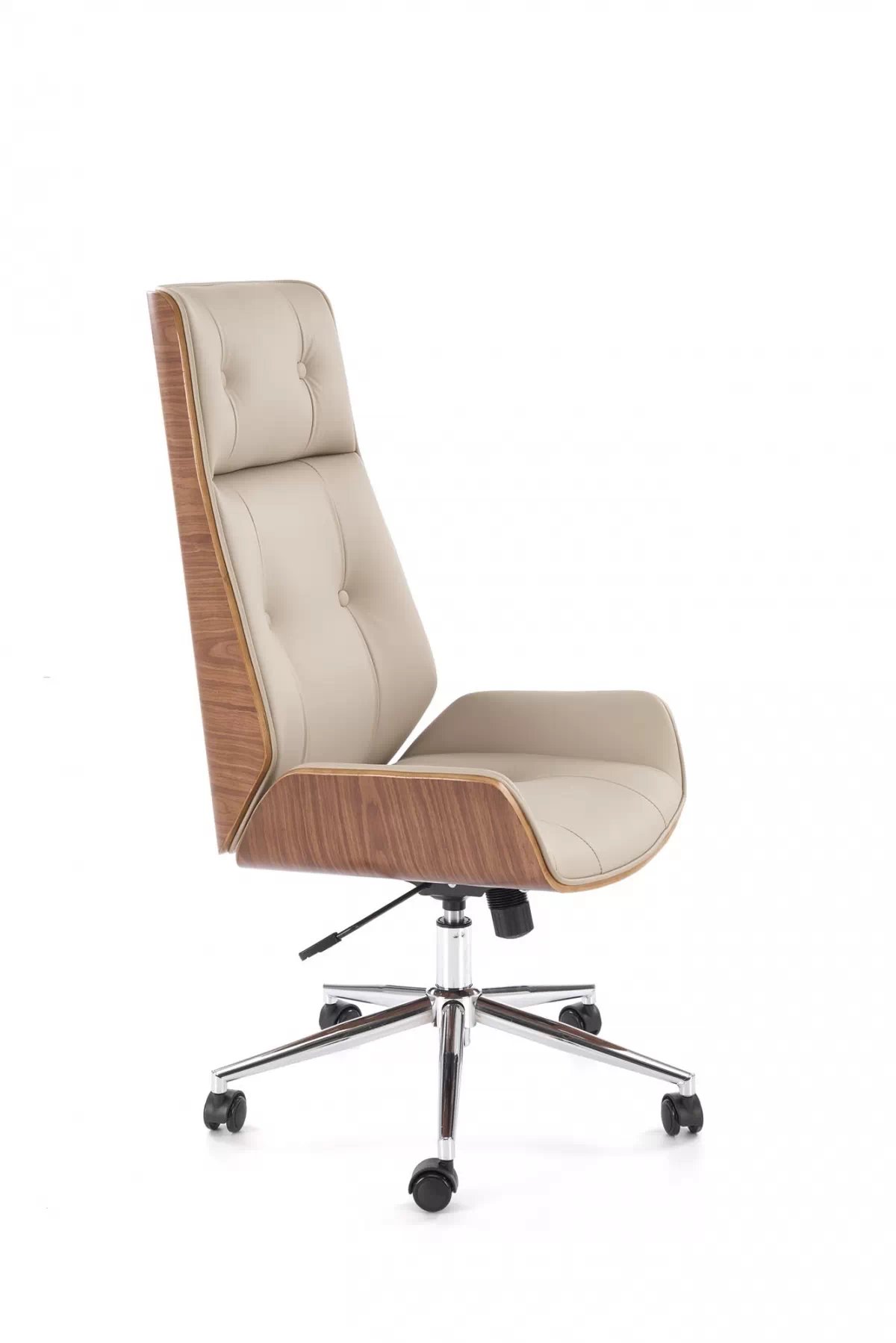 Kancelárska stolička Benaro - orech / béžová Kreslo kancelárske Benaro otočna - Orech / béžový