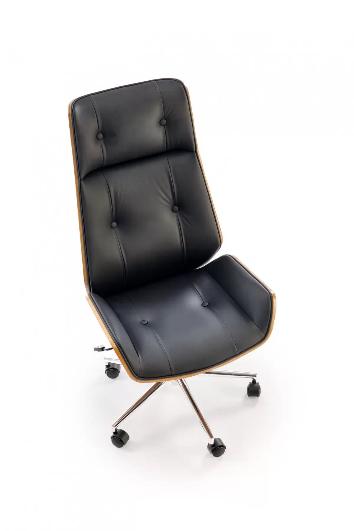 Kancelárska stolička Benaro - orech / čierna Kreslo kancelárske Benaro otočna - orech / čierny 