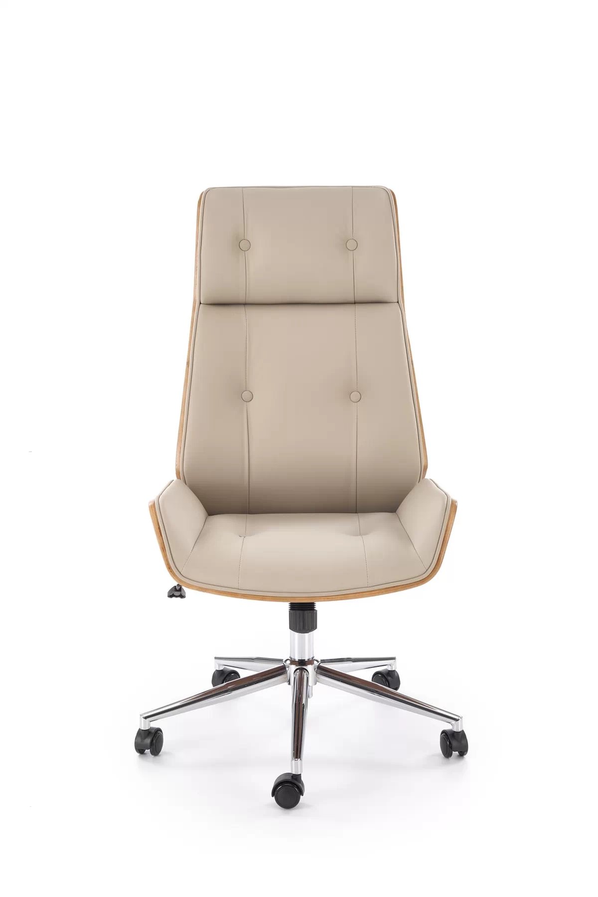 Kancelárska stolička Benaro - orech / béžová Kreslo kancelárske benaro otočna - Orech / béžový