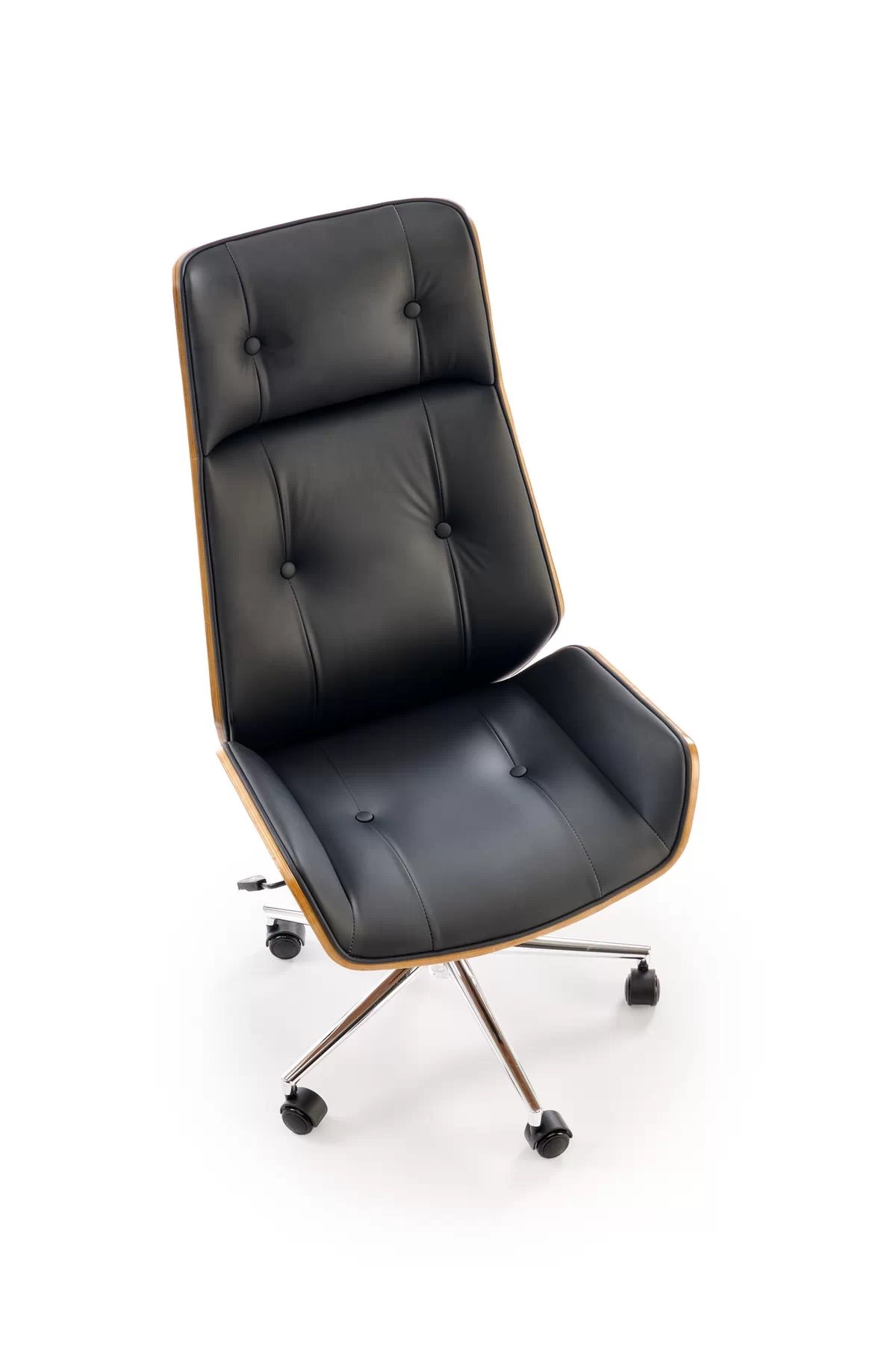 Kancelárska stolička Benaro - orech / čierna Kreslo kancelárske benaro otočna - orech / čierny 