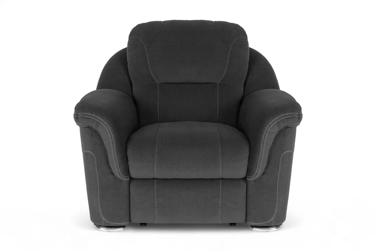 Čalouněné křeslo Malachit s manuálním rozkládáním - grafitová Orion Křeslo Malachit z manualna funkcja rozkladania - Grafitový samet orion