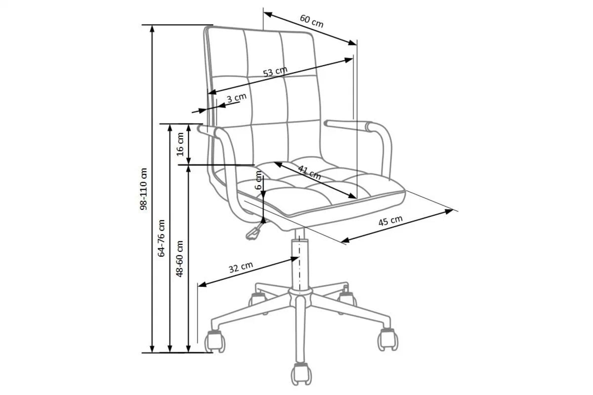 Kancelárske kreslo Gonzo 2 s opierkami - ružová ekokoža Kreslo Pre mladých Gonzo 2 z podlokietnikami - Ružová