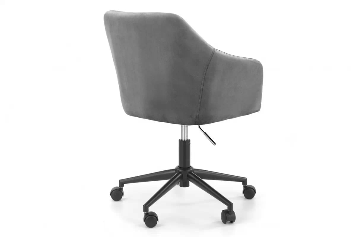 Kancelářská židle Folzi - šedý samet HLR 18 Křeslo obrotowy Fresco z podlokietnikami - Popelový velvet