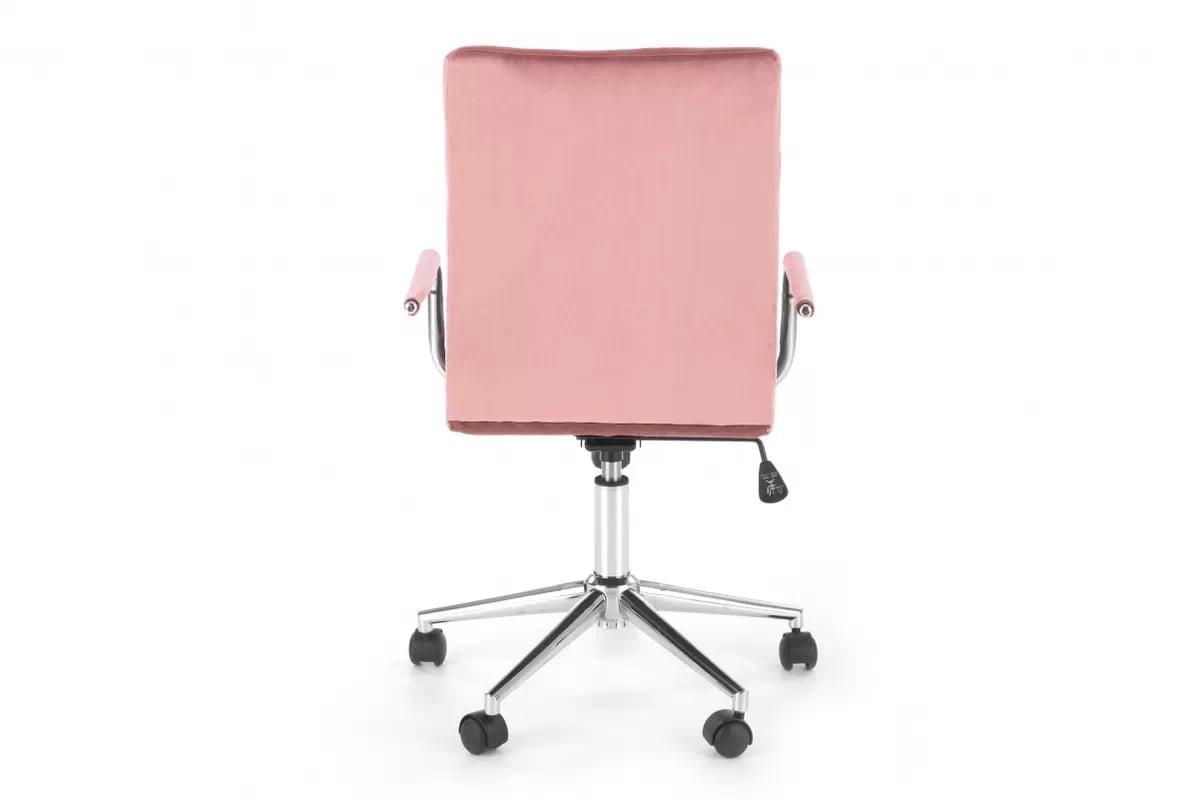 Kancelárske kreslo Silma s opierkami - ružový zamat Bluvel 52 Kreslo otočna Gonzo 4 Pre mladých - Ružová velvet