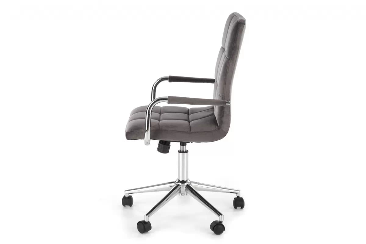 Kancelárske kreslo Silma s opierkami - sivý zamat Bluvel 14 Kreslo otočna Gonzo 4 z podlokietnikami - Popolový velvet