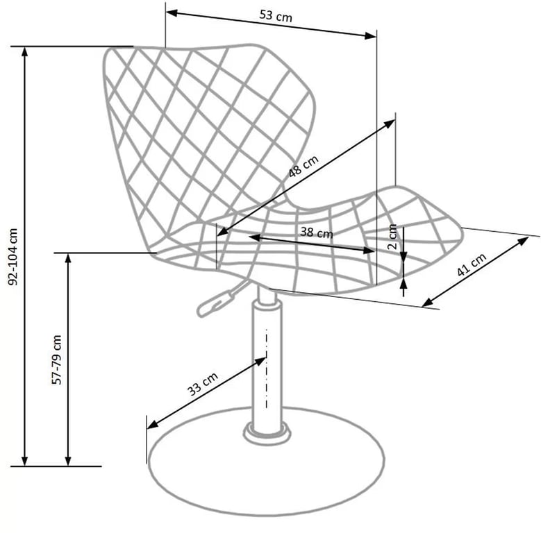 Otočné kreslo Tamajo 2 - biele / čierne Kreslo otočna matrix 2 - biela / čierny