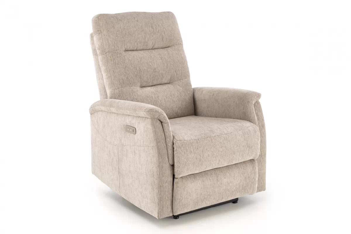 Rozkládací křeslo Zayel - béžový šenil Odin 28 Křeslo rozkládací Jamal - béžová šenil Odin 28