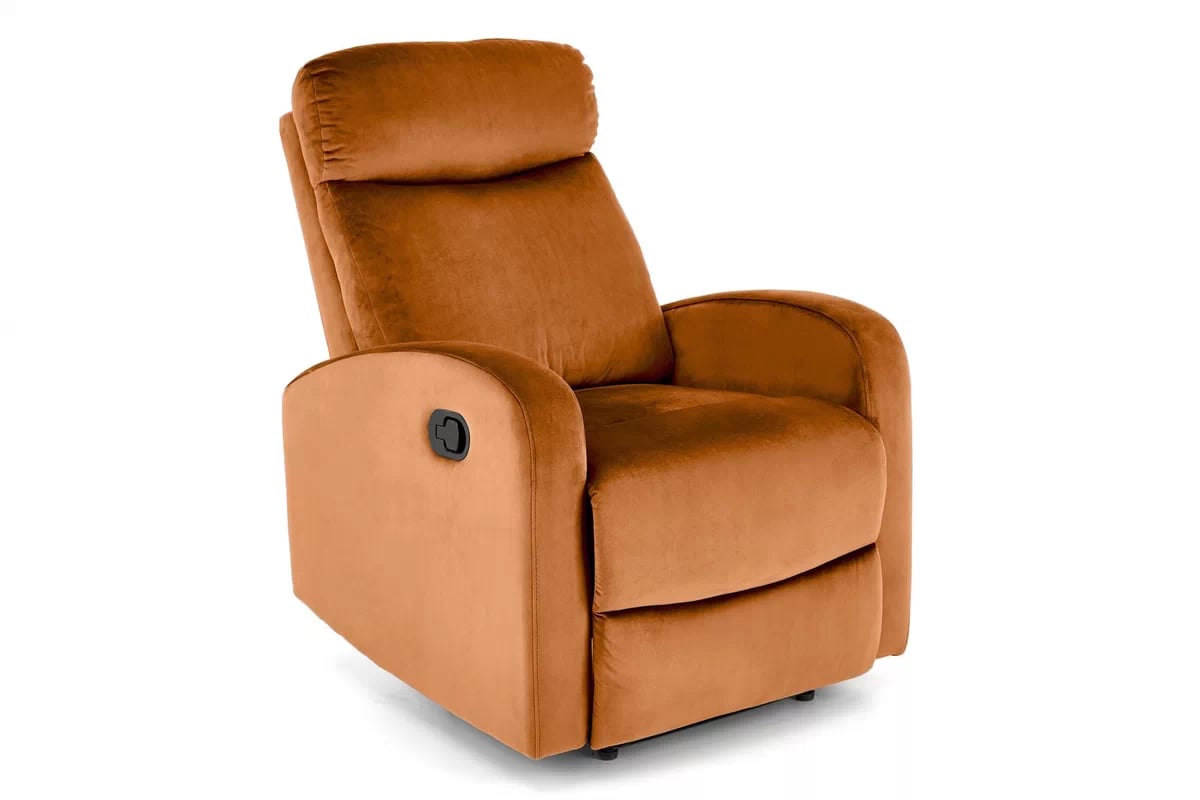 Rozkladacie kreslo Wonder s funkciou hojdania - škoricový zamat Bluvel 4215 Kreslo rozkladany Wonder - škoricový welwet Bluvel 4215