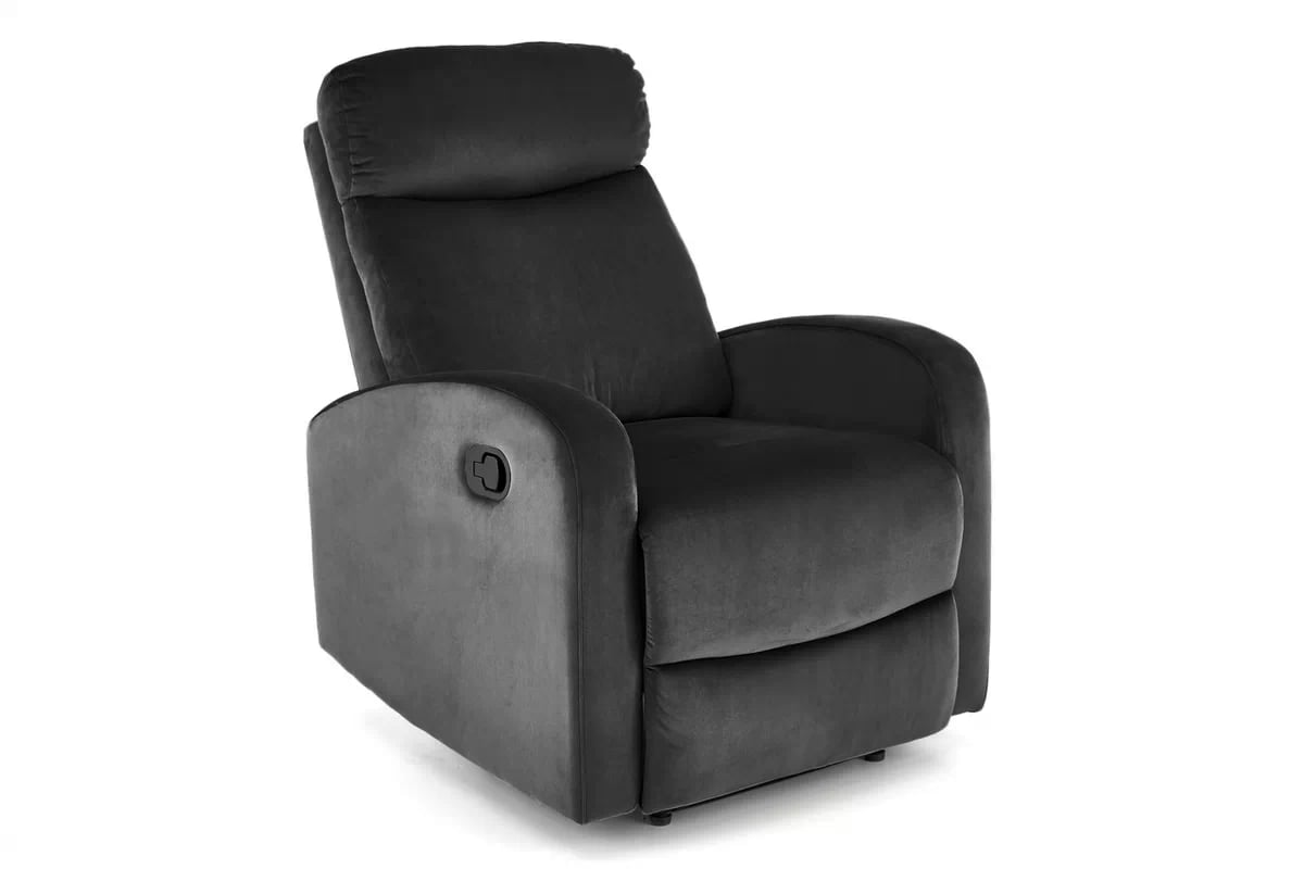Rozkladacie kreslo Wonder s funkciou hojdania - čierny zamat Bluvel 19 Kreslo rozkladany Wonder - Čierny welwet Bluvel 19