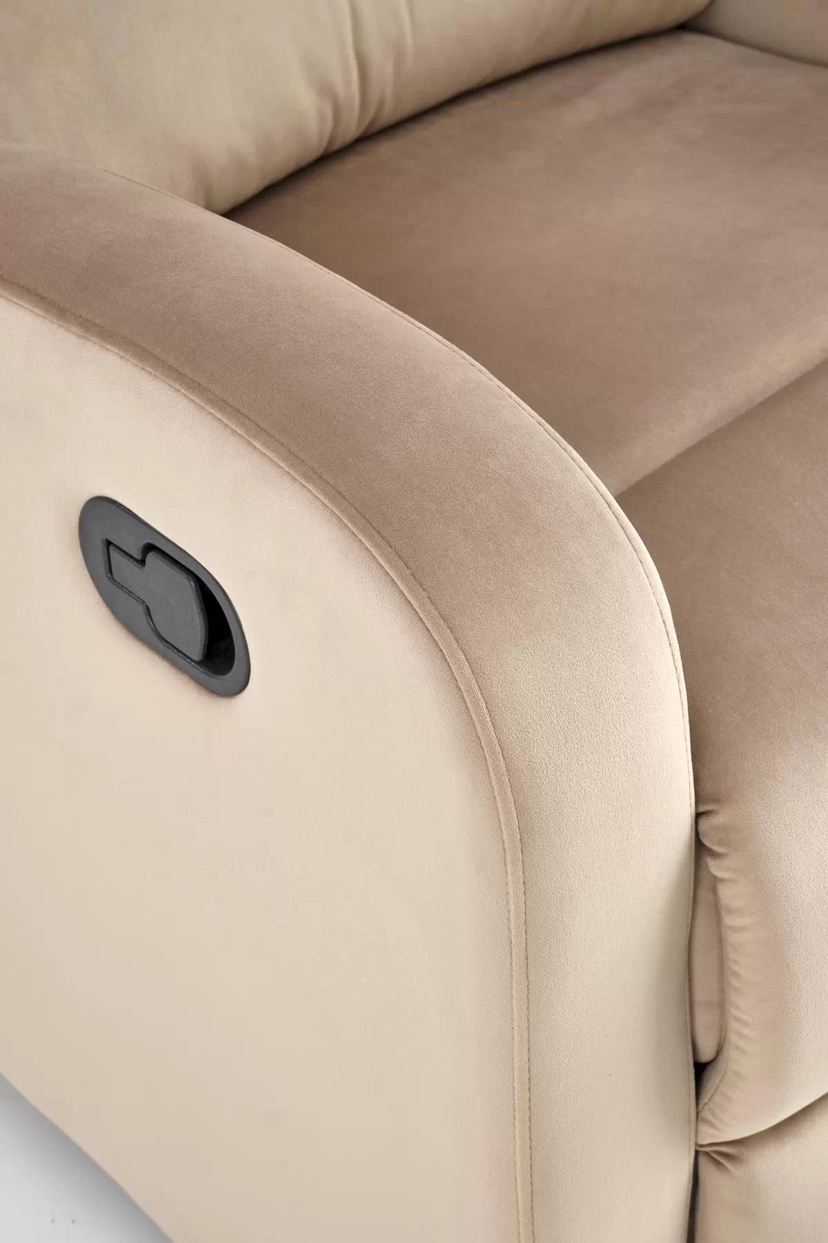 Rozkladacie kreslo Wonder s funkciou hojdania - béžový zamat Bluvel 28 Kreslo rozkladany z funkcia kolysania wonder - Béžová