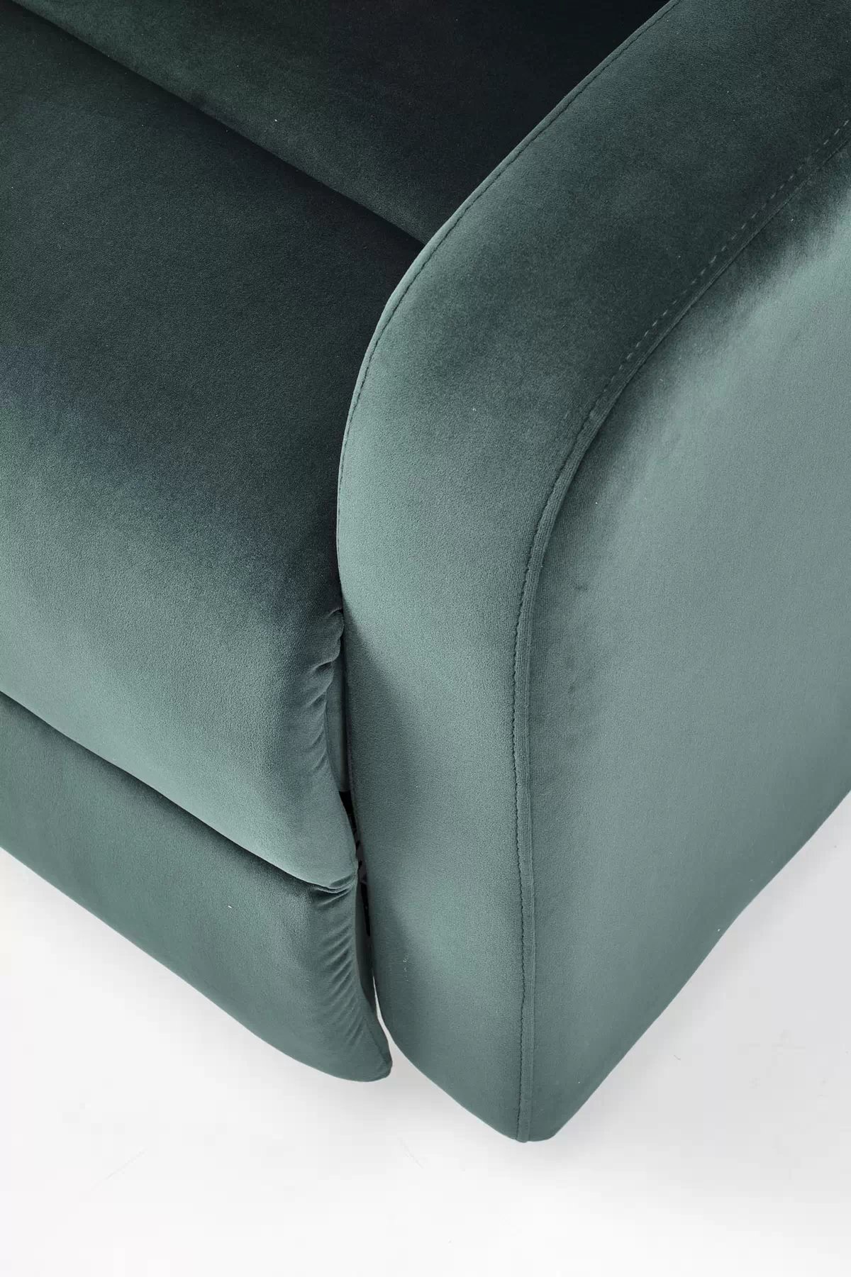 Rozkládací houpací křeslo Wonder - tmavě zelený samet Bluvel 78 Křeslo rozkládací z funkce kolysania wonder - tmavá Zeleň