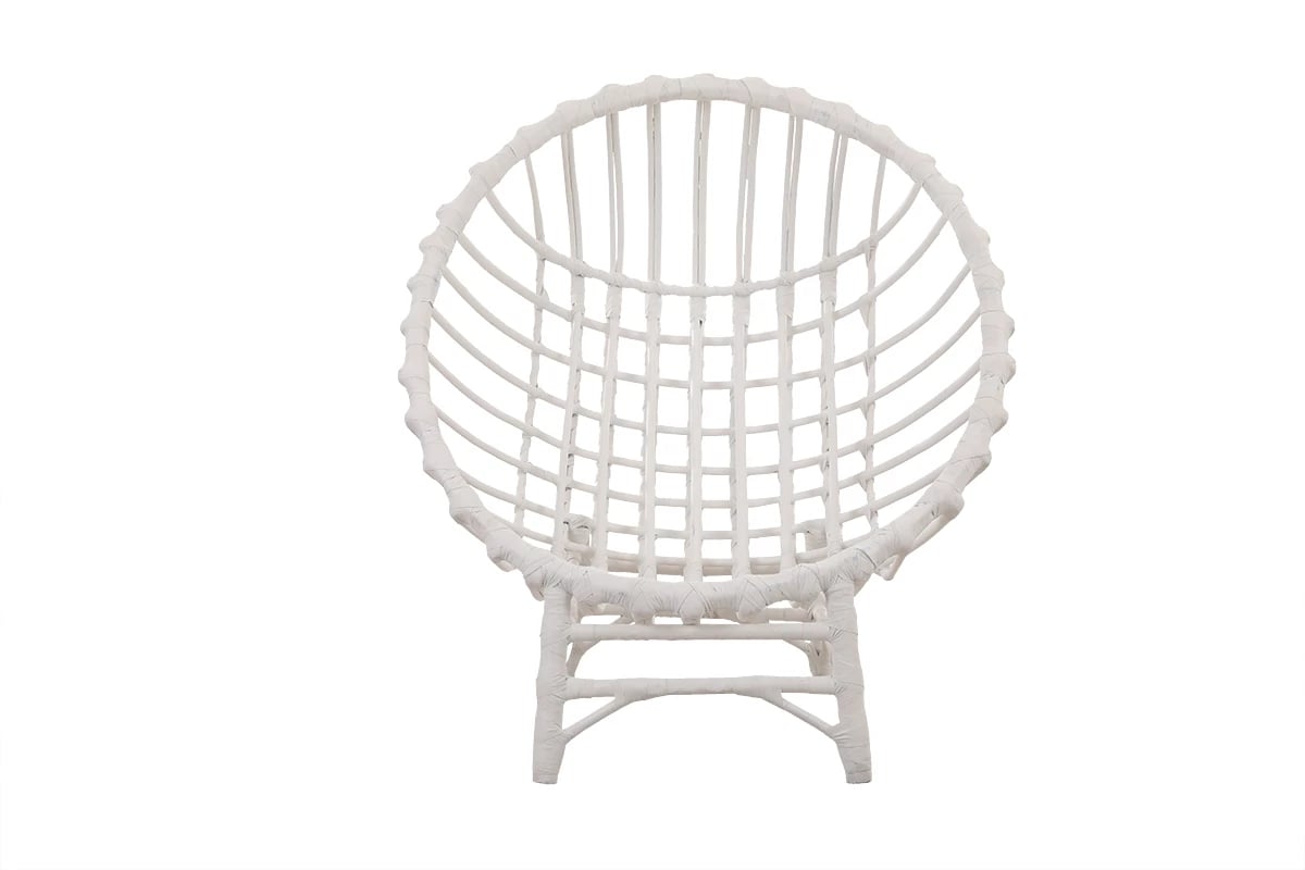 Prútené záhradné kreslo kokon Gardins III - biela Prútené stojacie kreslo kokon Gardins III - biela - prutená forma