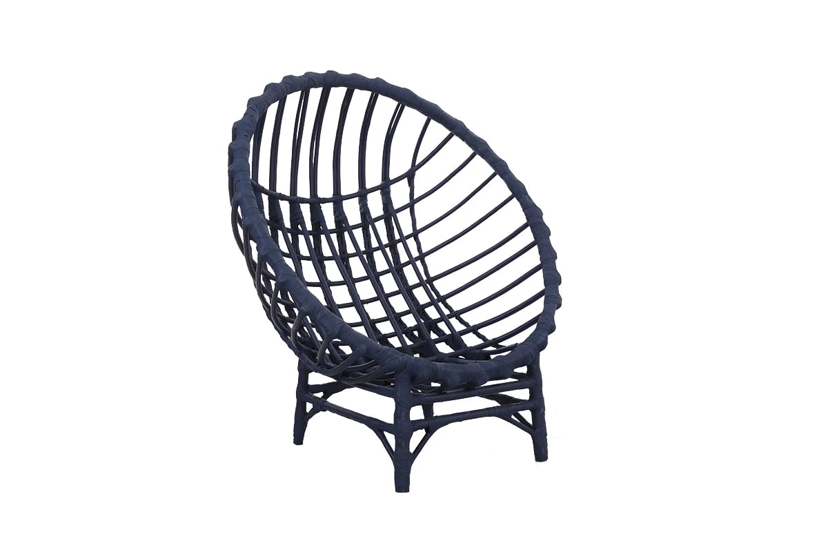 Křeslo stojacy plaski wiklinowy kokon Gardins III - 95 cm - modrá - Omezená nabídka Modré azurové Křeslo