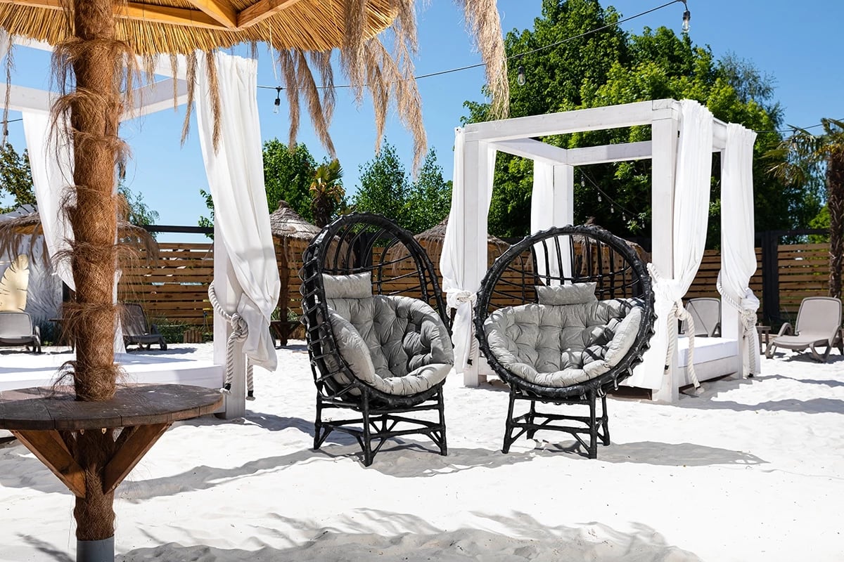 Proutěné křeslo Gardins I - černá Křesla do ogrodu