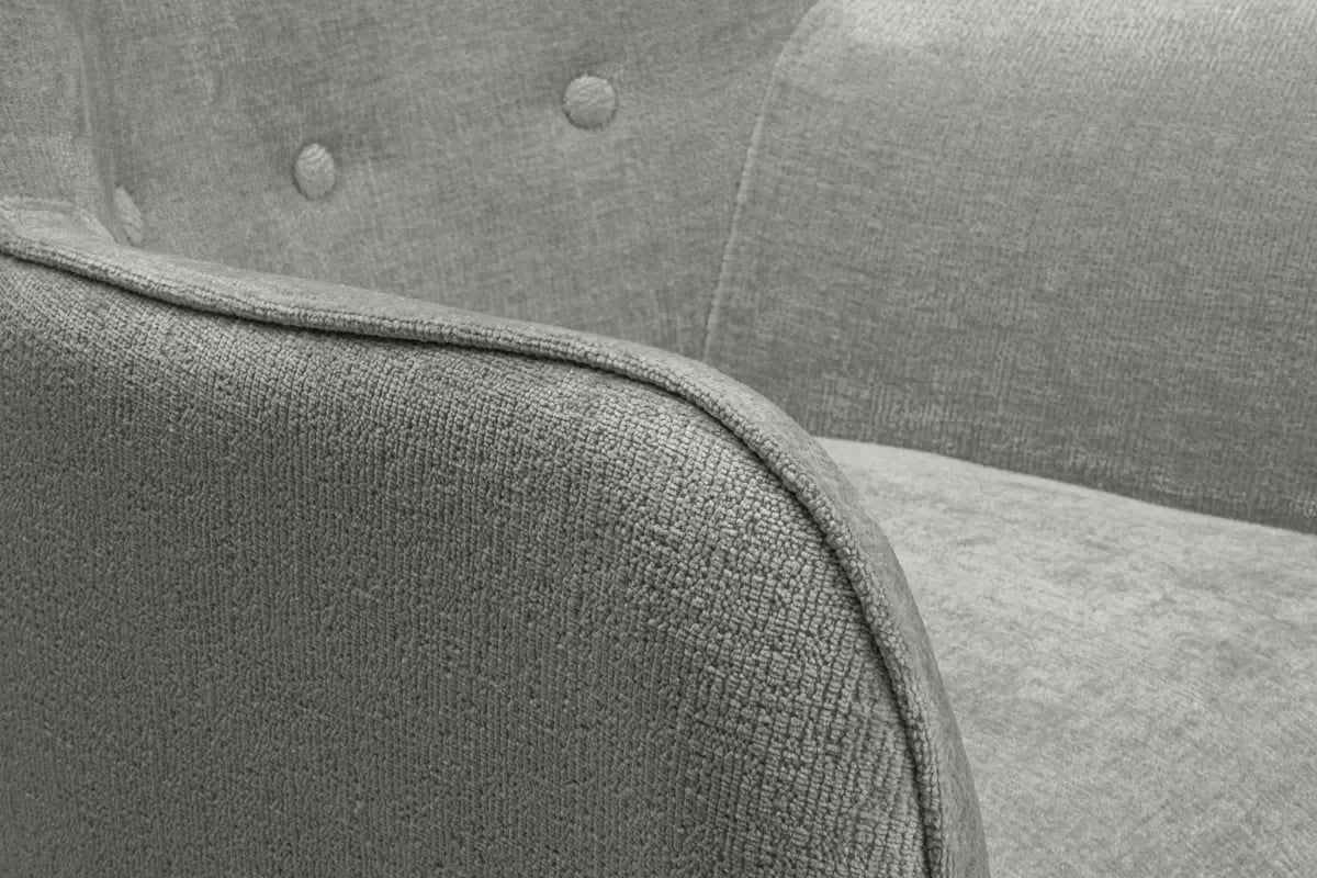 Kreslo Ušiak Elira - šedý žinylka Perfect Harmony 85 / Nohy buk Kreslo Ušiak Elira z wysokimi nozkami - šedý šenil Perfect Harmony 85 / Nohy buk