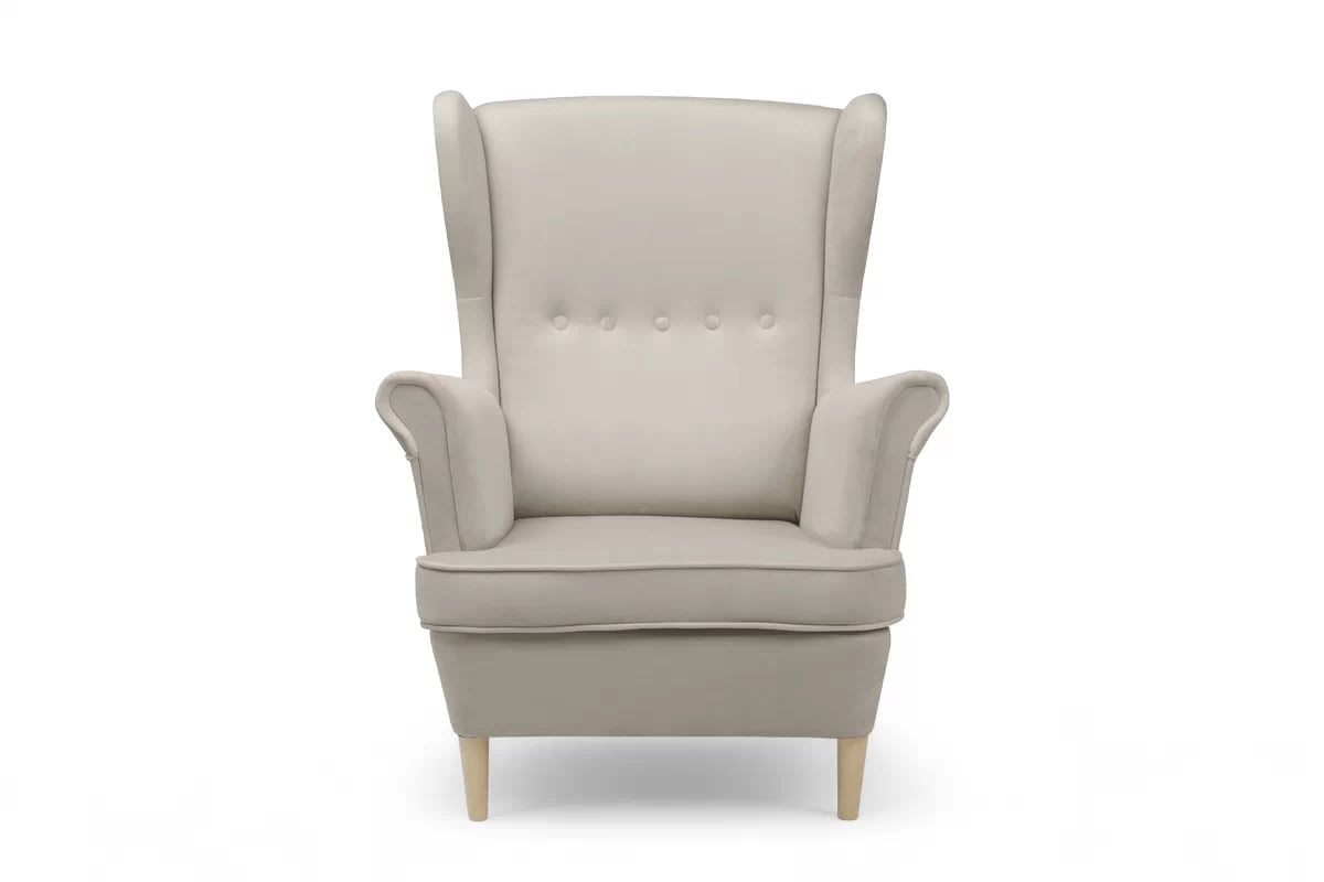 Kreslo Ušiak Vilano - béžový Velluto 2 Kreslo Ušiak Vilano - béžový zamat Velluto 2 / Nohy buk 