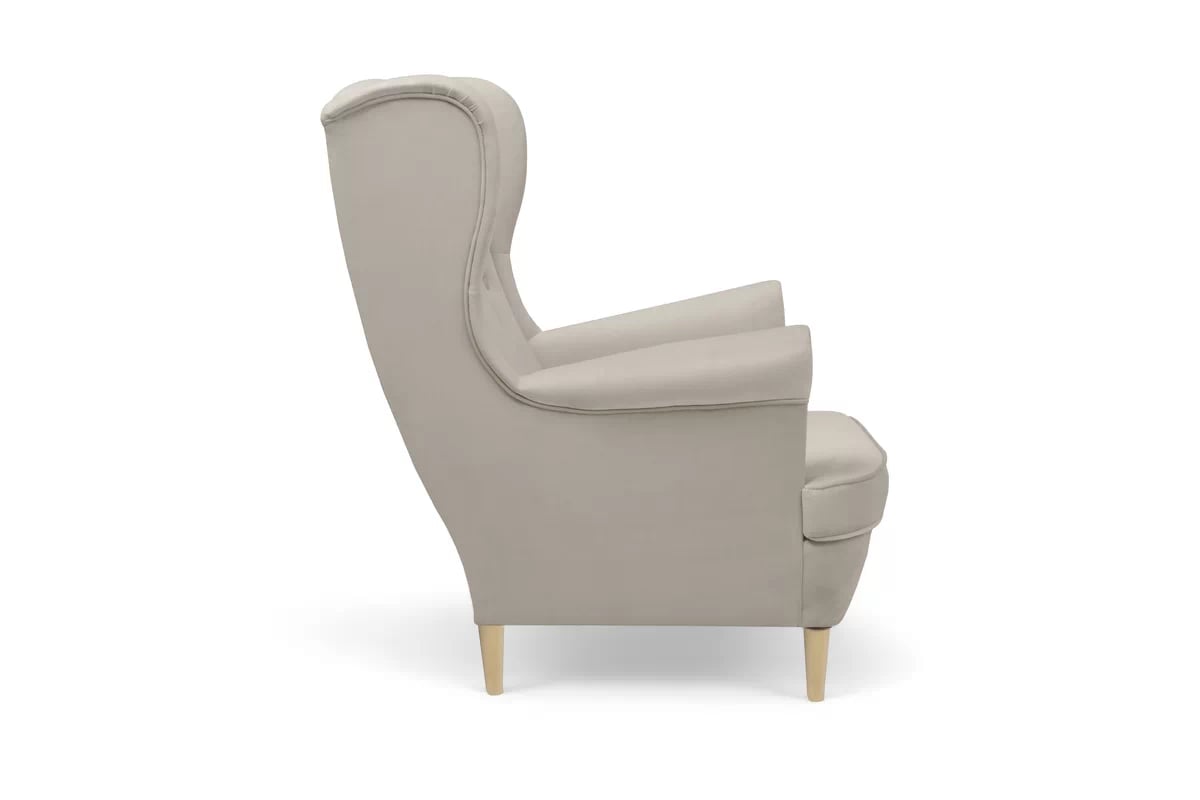 Kreslo Ušiak Vilano - béžový Velluto 2 Kreslo Ušiak Vilano - béžový zamat Velluto 2 / Nohy buk 