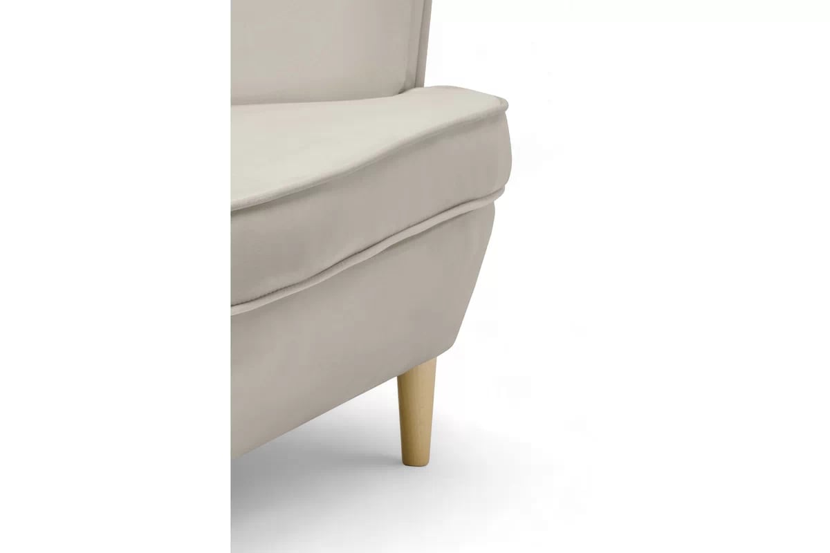 Kreslo Ušiak Vilano - béžový Velluto 2 Kreslo Ušiak Vilano - béžový zamat Velluto 2 / Nohy buk 