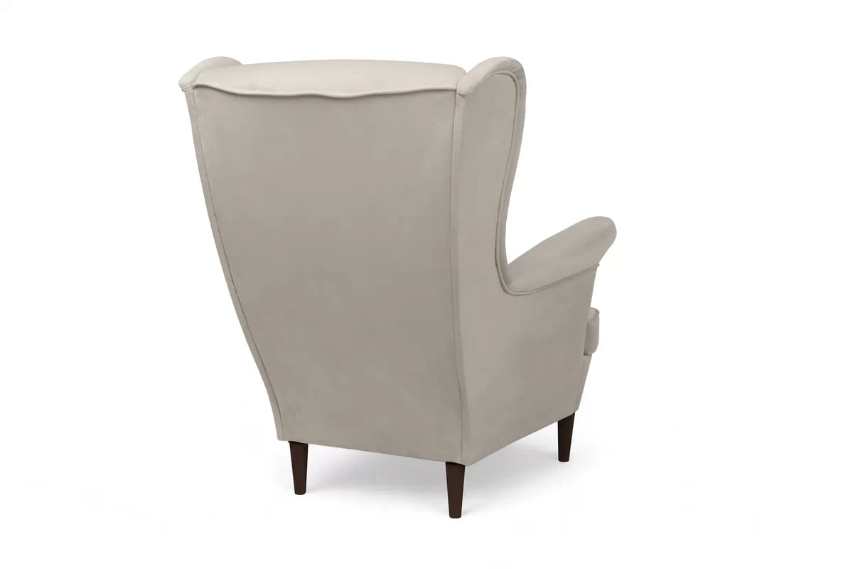 Křeslo ušák Vilano - béžový samet Velluto 2 / nohy venge Křeslo Ušák Vilano - béžový welwet Velluto 2 / Nohy Venge 