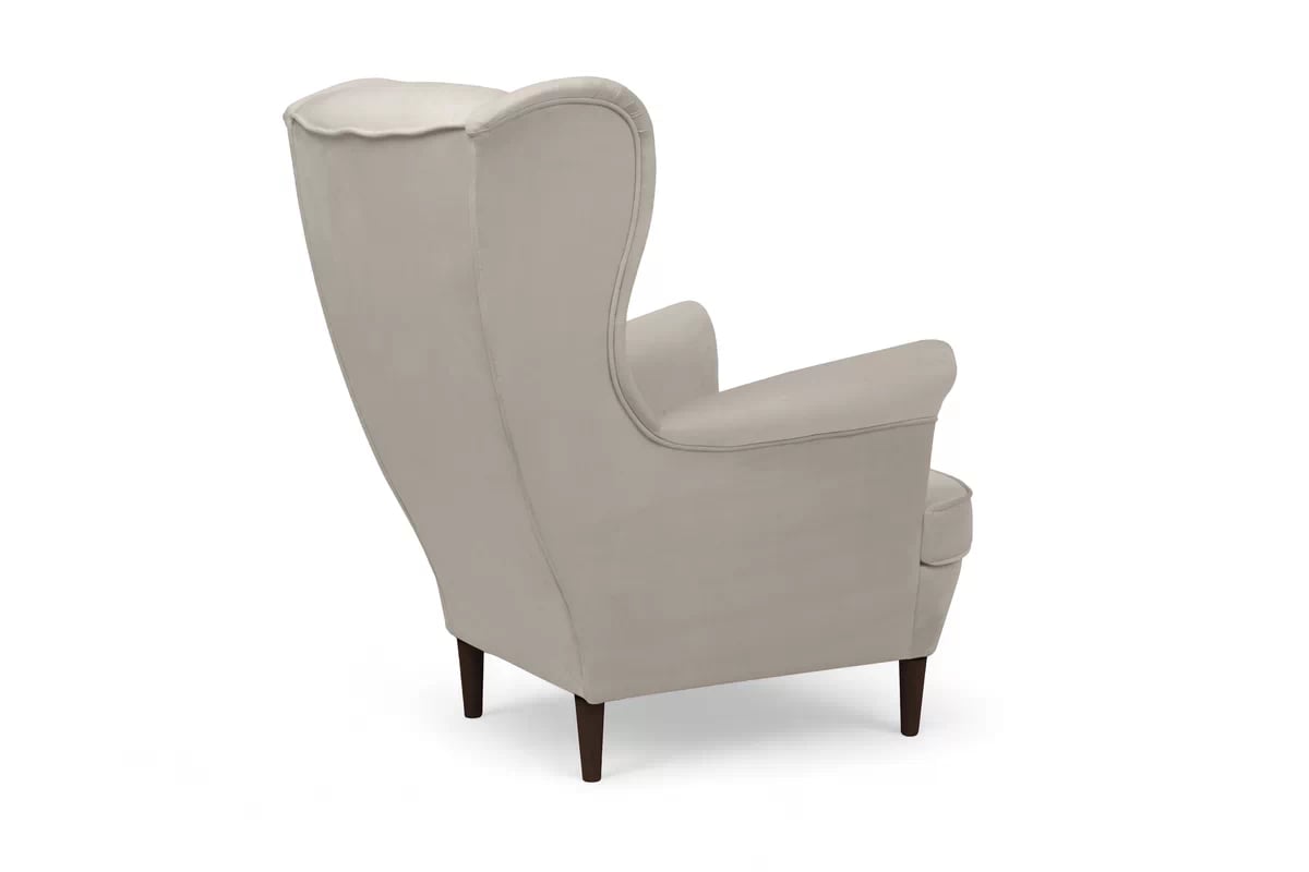 Křeslo ušák Vilano - béžový samet Velluto 2 / nohy venge Křeslo Ušák Vilano - béžový welwet Velluto 2 / Nohy Venge 