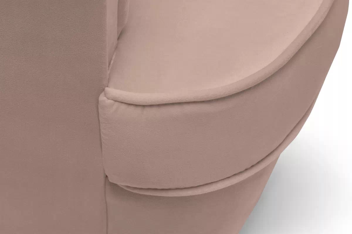 Křeslo ušák Vilano - růžový hydrofobní samet Matt Velvet 61 / nohy venge Křeslo Ušák Vilano - Růžová samet hydrofobní  Matt Velvet 61 / Nohy Venge 