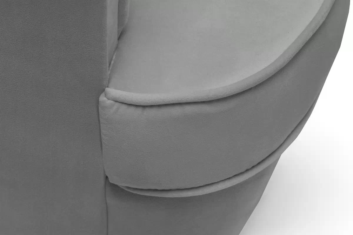 Kreslo Ušiak Vilano - šedý zamat Velluto 16 / Nohy Venge Kreslo Ušiak Vilano - šedý zamat Velluto 16 / Nohy Venge