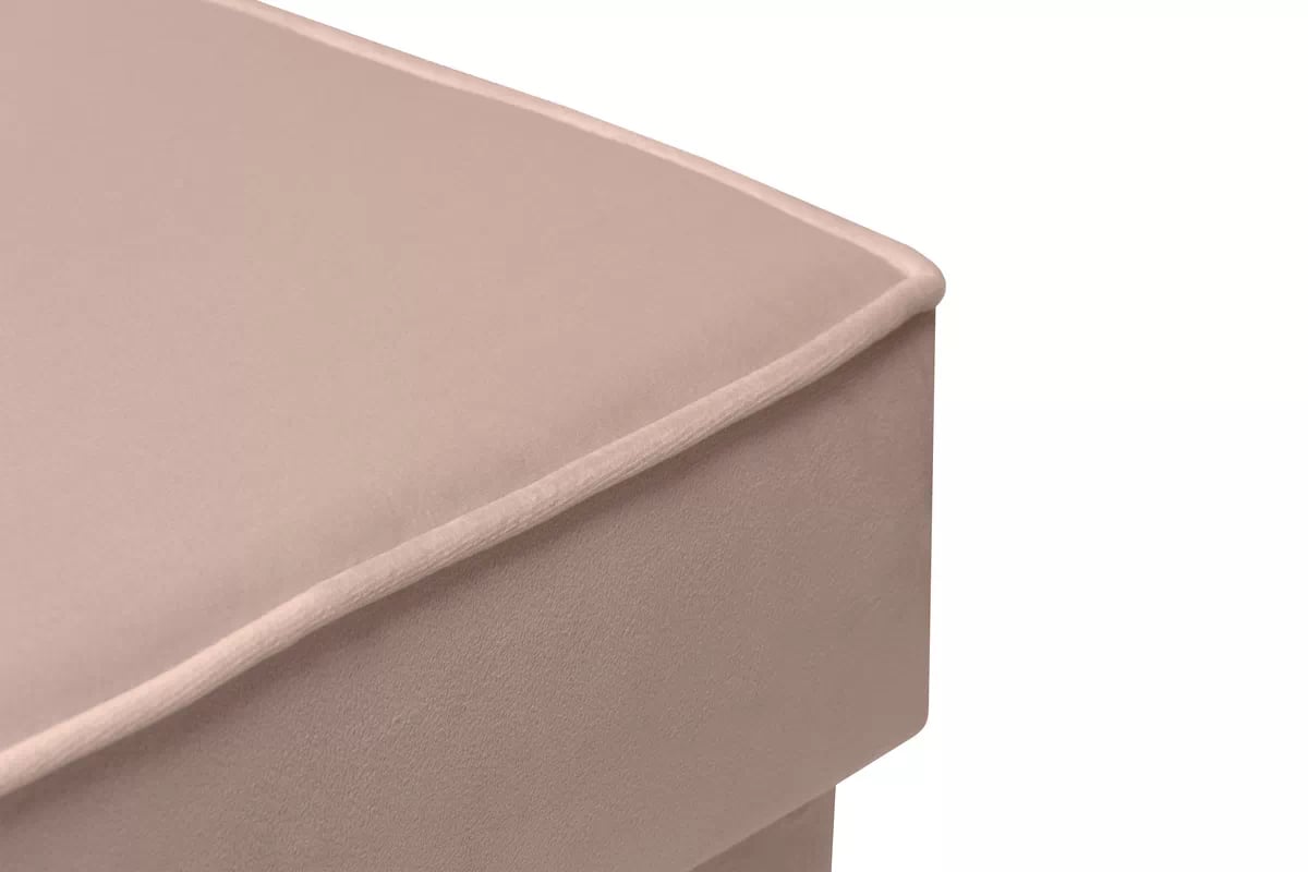 Křeslo ušák Vilano s podnožkou - růžový hydrofobní samet Matt Velvet 61 / nohy venge Křeslo Ušák Vilano z podnozkiem - Růžová samet hydrofobní  Matt Velvet 61 / Nohy Venge 