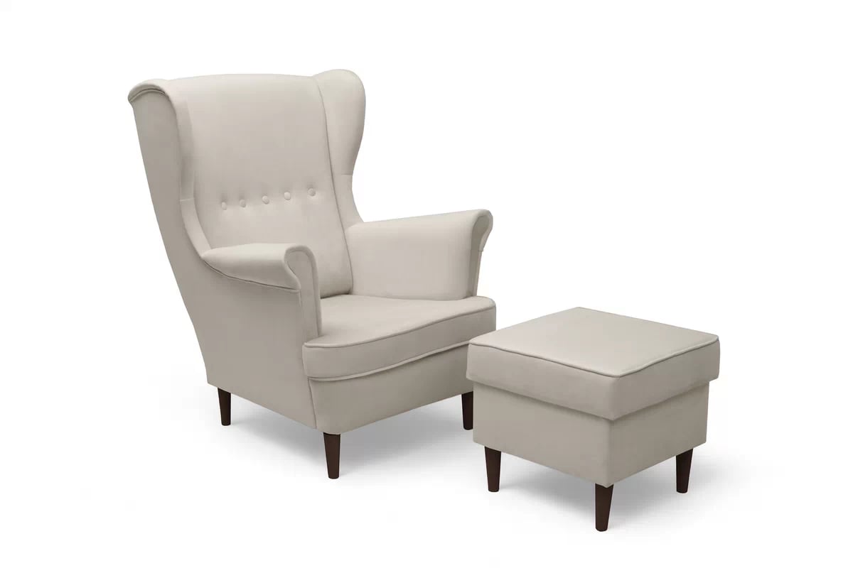 Kreslo Ušiak Vilano s taburetkou Kreslo Ušiak Vilano z podnozkiem 