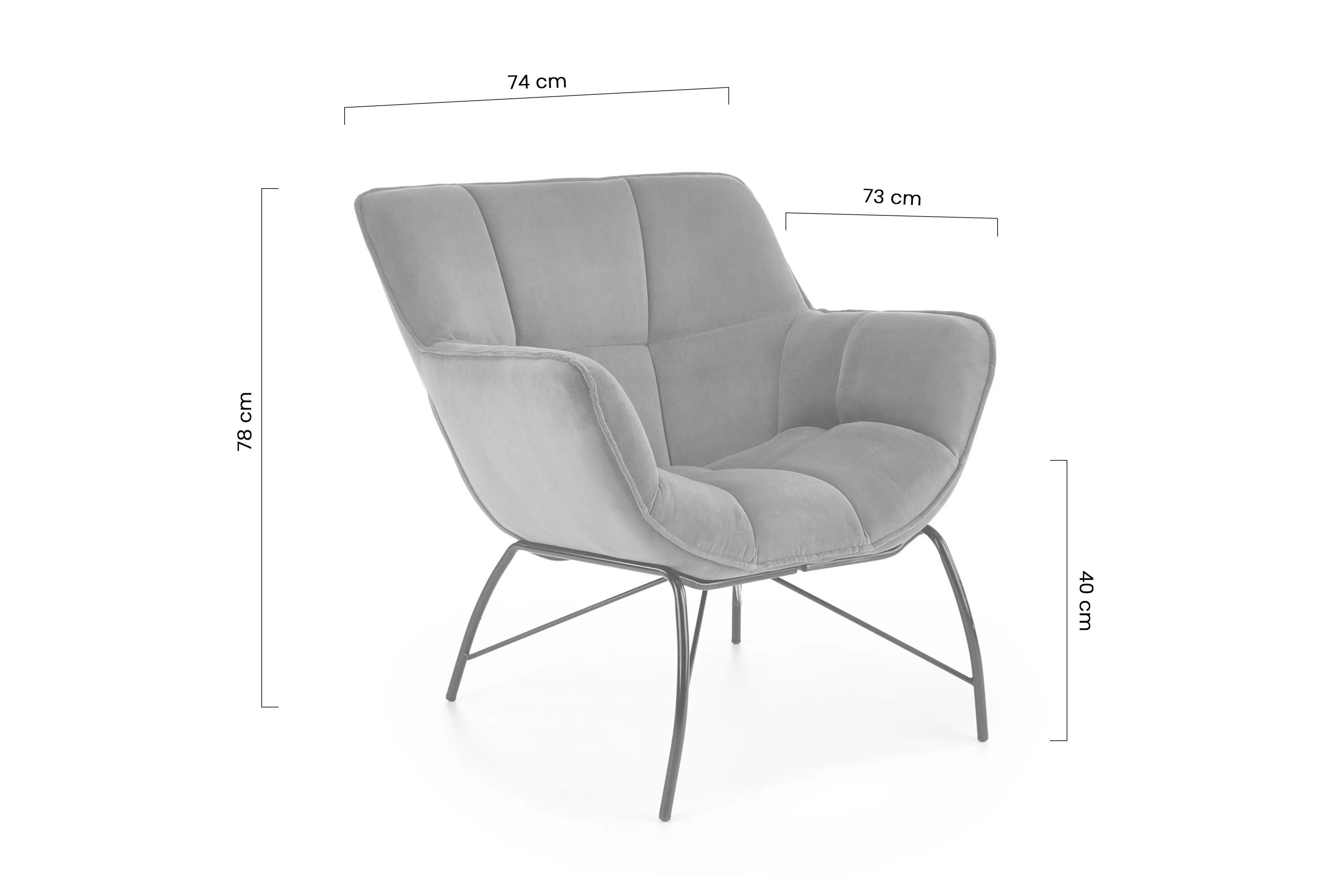 Relaxační křeslo Notis - tmavě zelený samet HLR 57 Křeslo čalouněná Belton - ciemno zelená welwet HLR 57