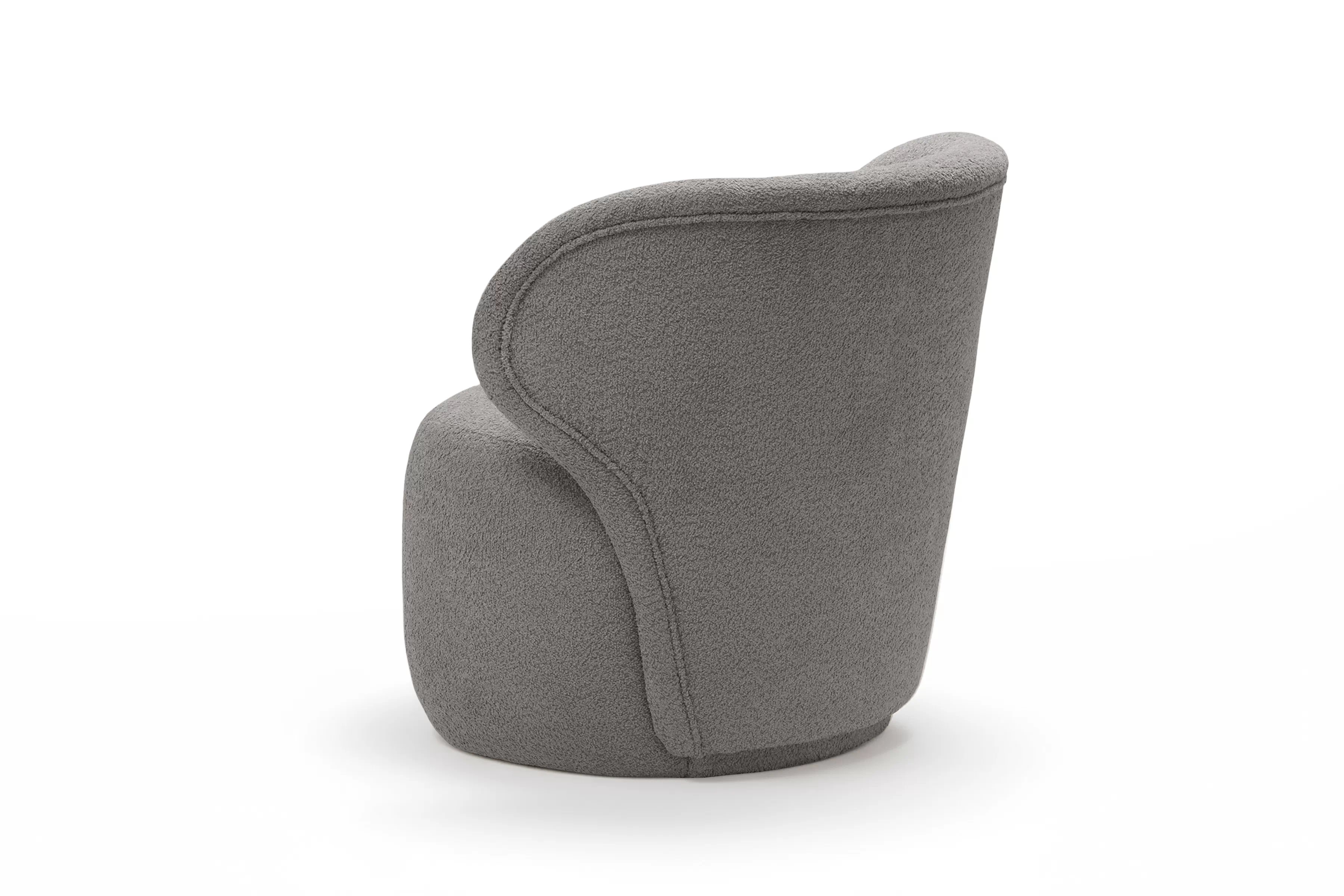 Odpočinkové křeslo Cocoon - šedá bouclé Catch Me 24 Křeslo čalouněná Cocoon - šedá boucle Catch Me 24