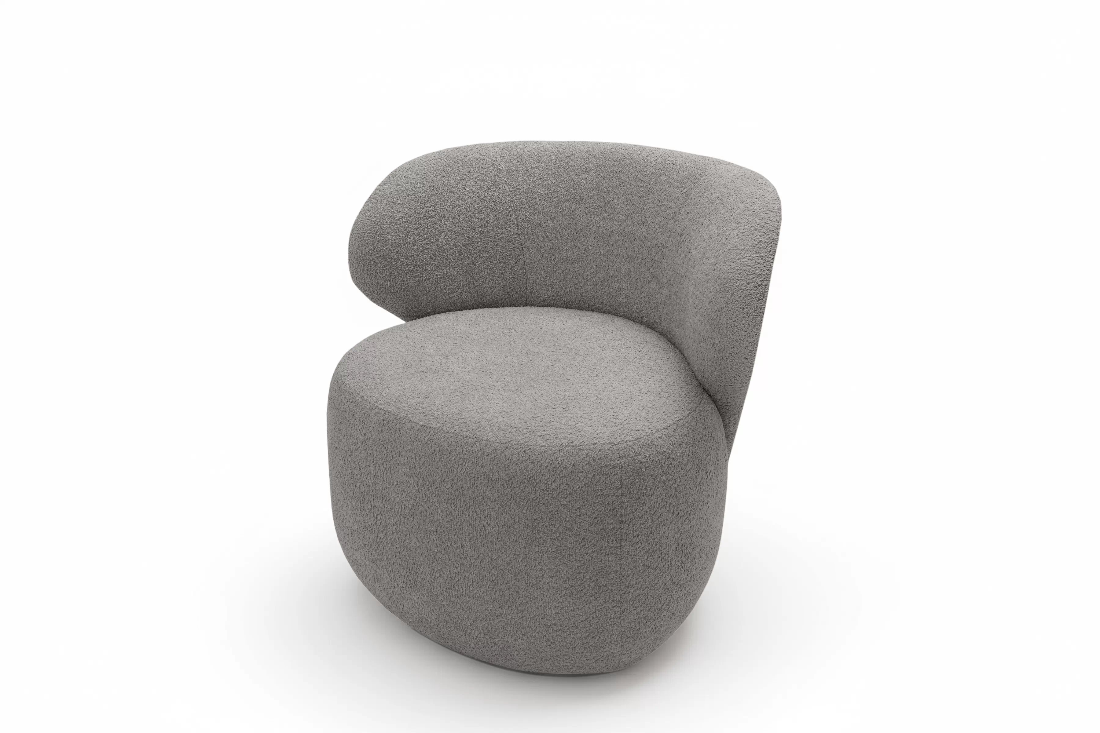 Odpočinkové křeslo Cocoon - šedá bouclé Catch Me 24 Křeslo čalouněná Cocoon - šedá boucle Catch Me 24