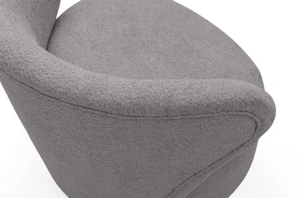 Odpočinkové křeslo Cocoon - šedá bouclé Catch Me 24 Křeslo čalouněná Cocoon - šedá boucle Catch Me 24