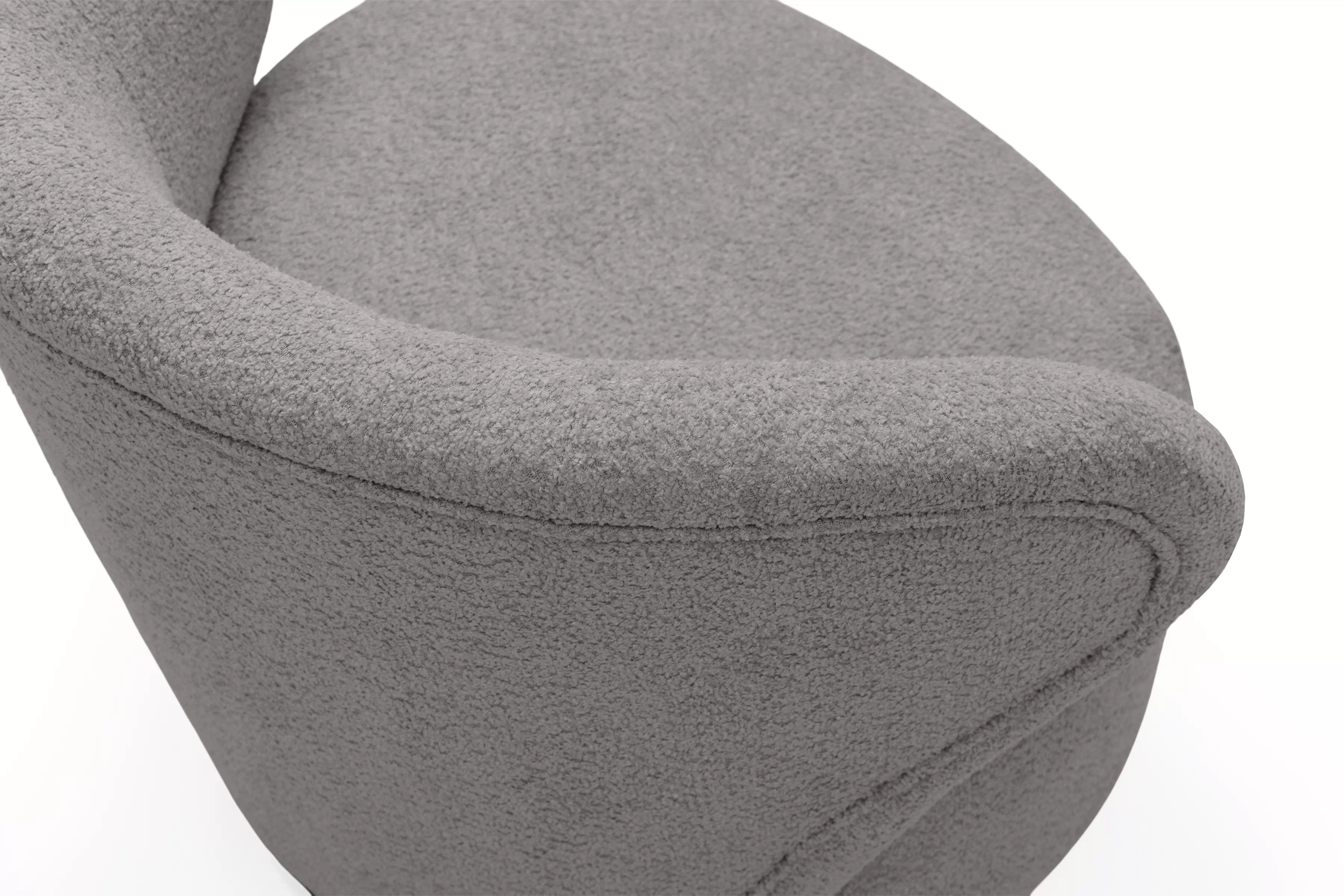 Odpočinkové křeslo Cocoon - šedá bouclé Catch Me 24 Křeslo čalouněná Cocoon - šedá boucle Catch Me 24