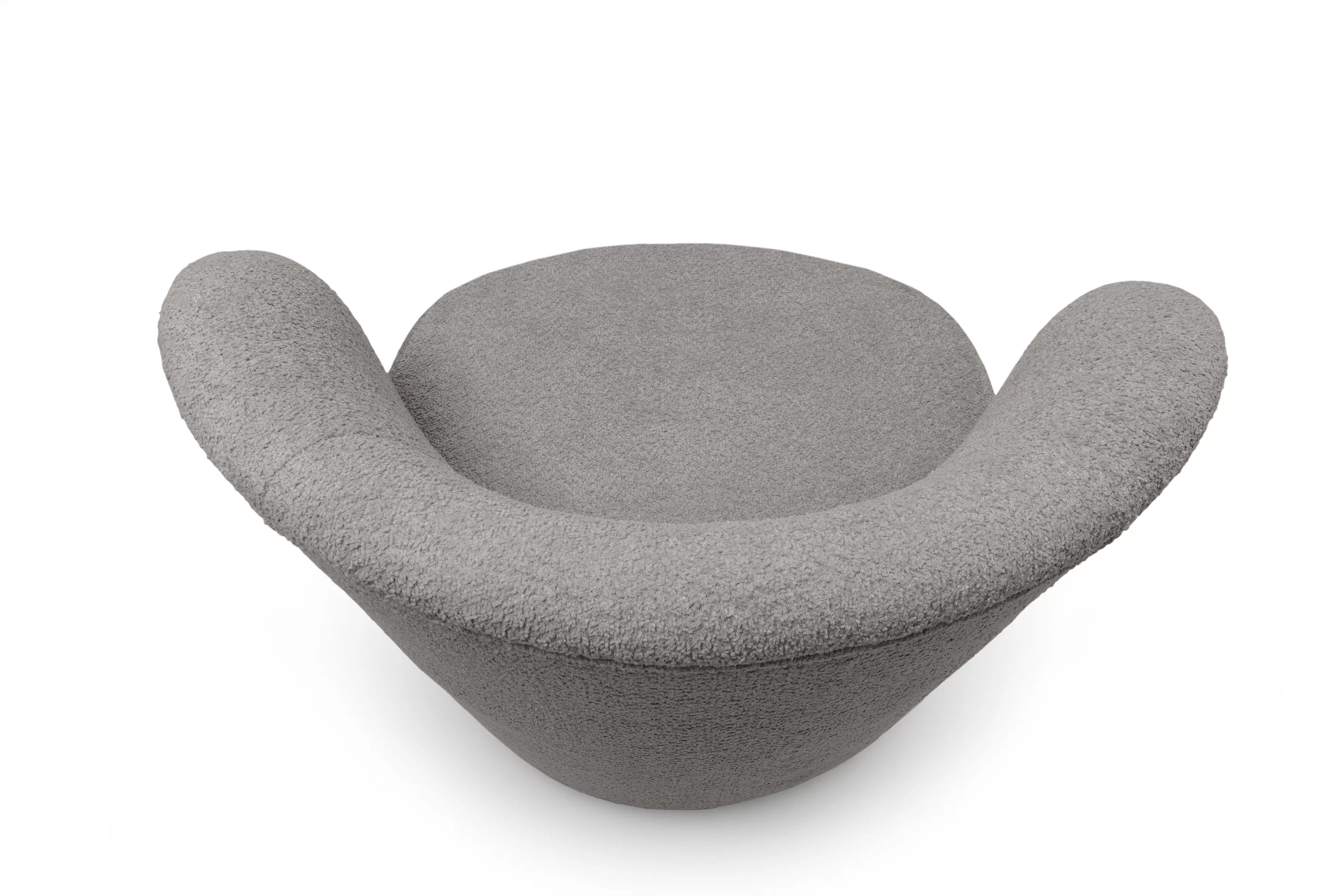 Odpočinkové křeslo Cocoon - šedá bouclé Catch Me 24 Křeslo čalouněná Cocoon - šedá boucle Catch Me 24