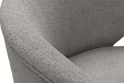 Odpočinkové křeslo Cocoon otočné - šedá bouclé Catch Me 24 Křeslo čalouněná Cocoon obrotowy - šedá boucle Catch Me 24