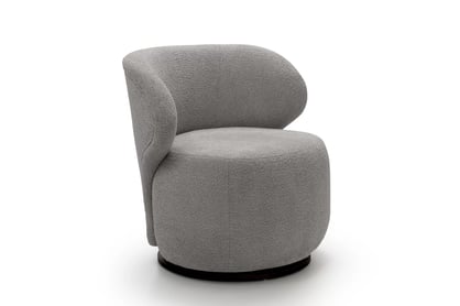 Odpočinkové křeslo Cocoon otočné - šedá bouclé Catch Me 24