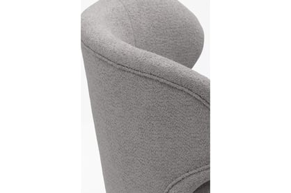 Odpočinkové křeslo Cocoon otočné - šedá bouclé Catch Me 24 Křeslo čalouněná Cocoon obrotowy - šedá boucle Catch Me 24